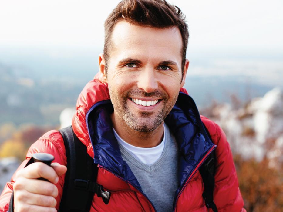 man smiling